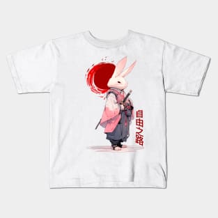 Rabbit samurai Kids T-Shirt